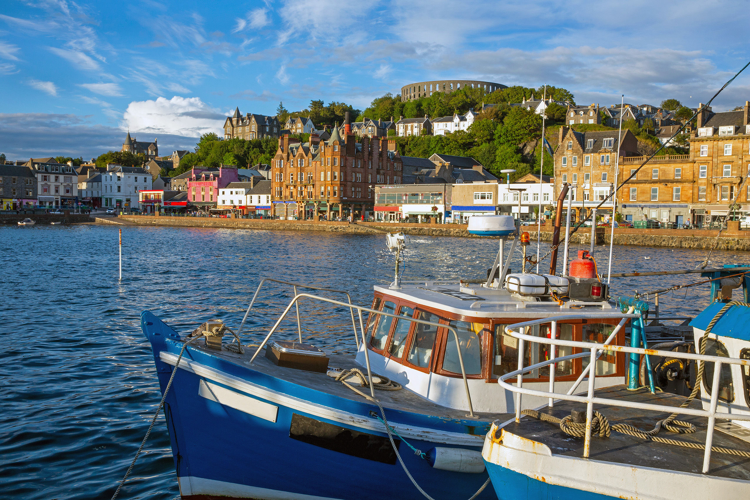 The harbor in the Outer Hebrides, Scotland