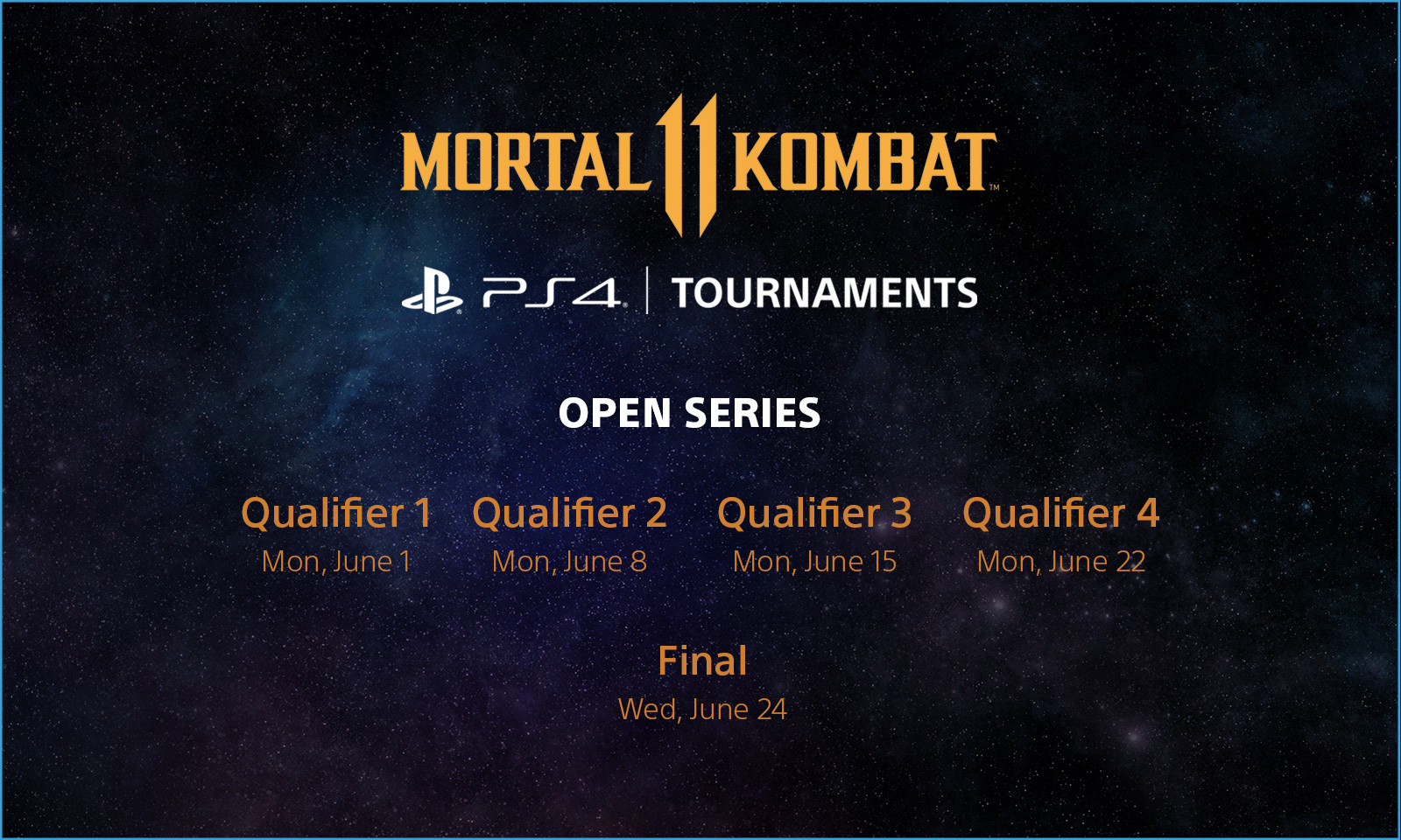 MK11 Open Series June Schedule