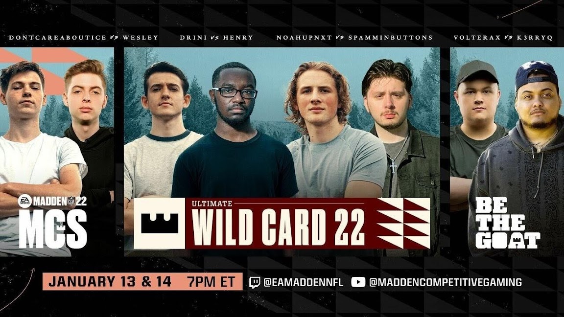 $250K Madden NFL 22 Ultimate Wild Card Tournament With Twitch Drops,  January 13 & 14!