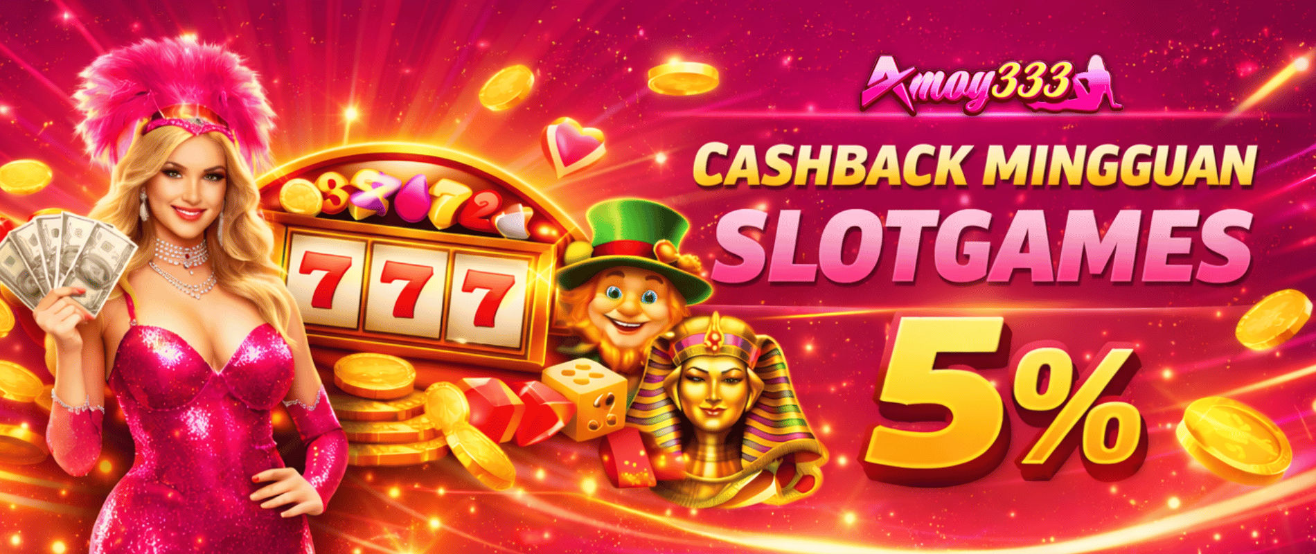CASHBACK MINGGUAN SLOTGAMES 5%
