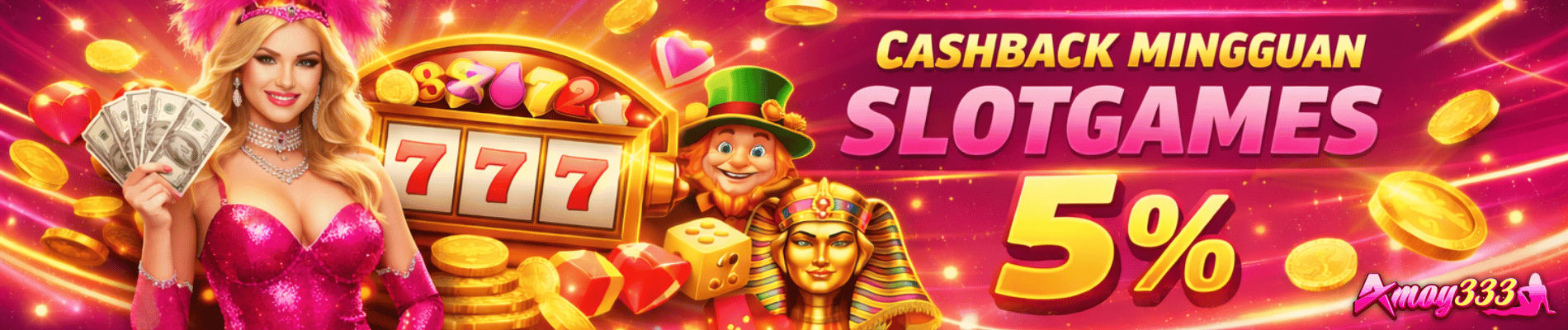 CASHBACK MINGGUAN SLOTGAMES 5%