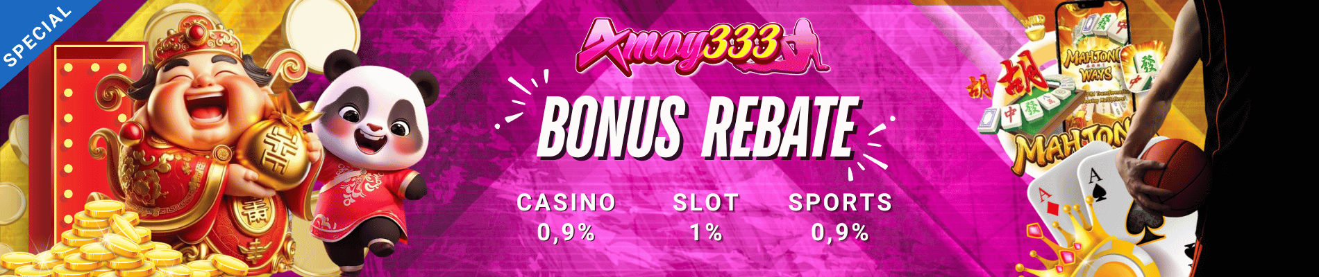 Bonus Rebate | Slot Online, Live Casino & Sportsbook