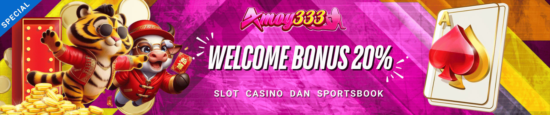 WELCOME BONUS 20% | SLOT - LIVE CASINO - SPORTSBOOK