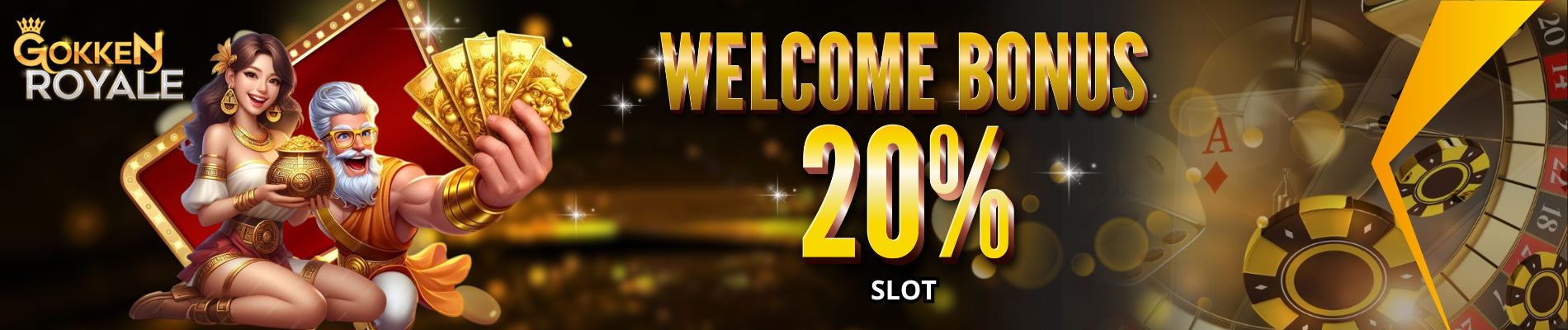 WELCOME BONUS 20% - TO 15X - SLOT ONLINE