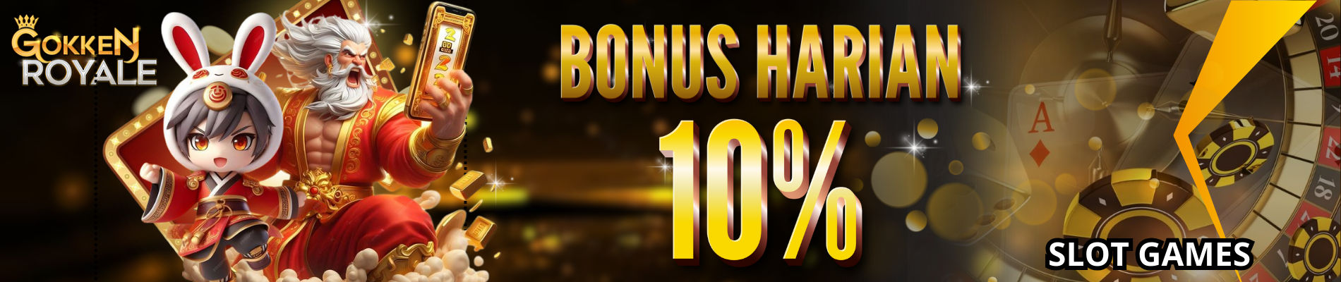 BONUS HARIAN 10%  SLOT ONLINE
