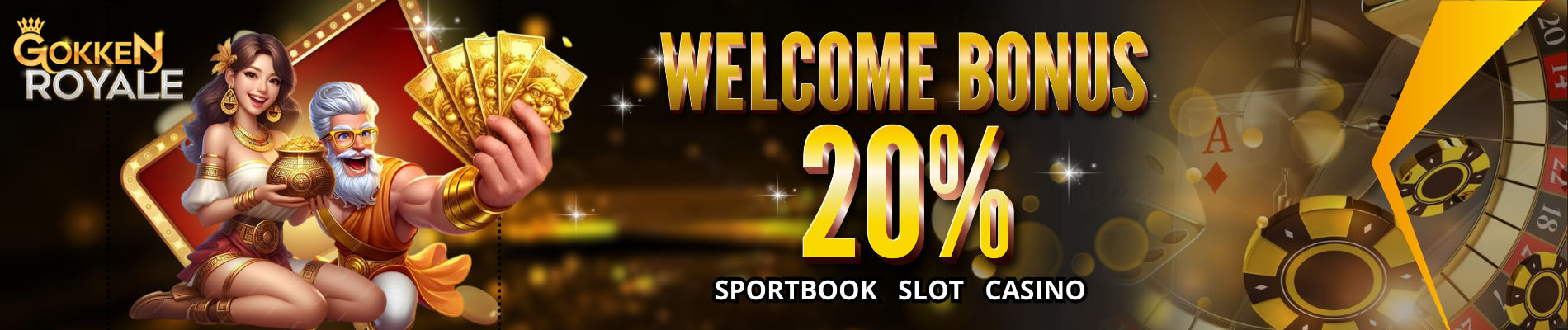 WELCOME BONUS 20% | SLOT - LIVE CASINO - SPORTSBOOK