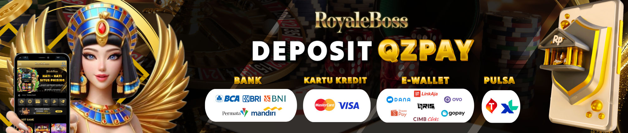Kemudahan Deposit QZPAY Royaleboss