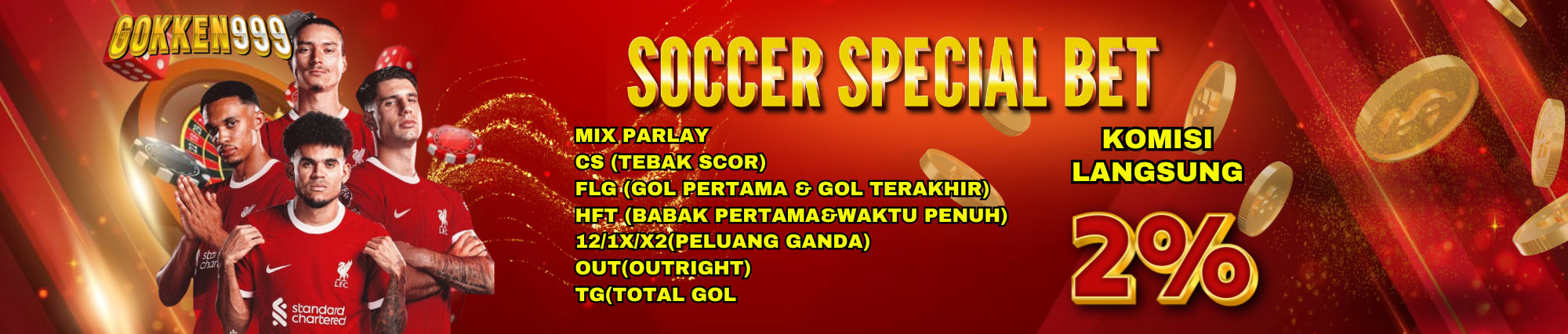 Bonus Rebate Soccer Special Bet