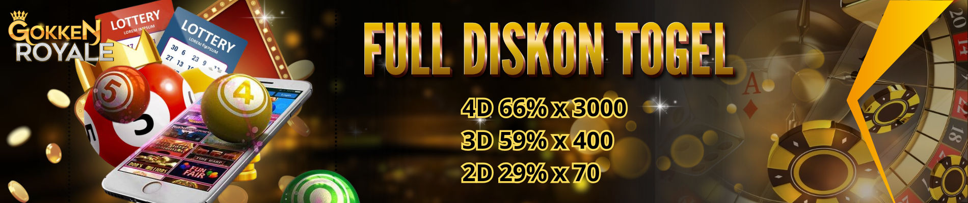 Banner diskon togel
