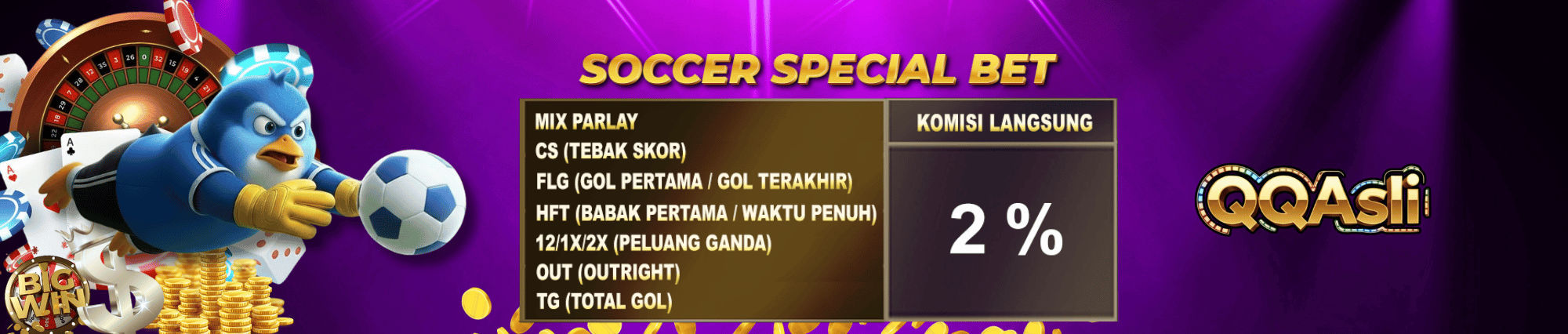 QQASLI Soccer Special Bet - Sportsbook Indonesia