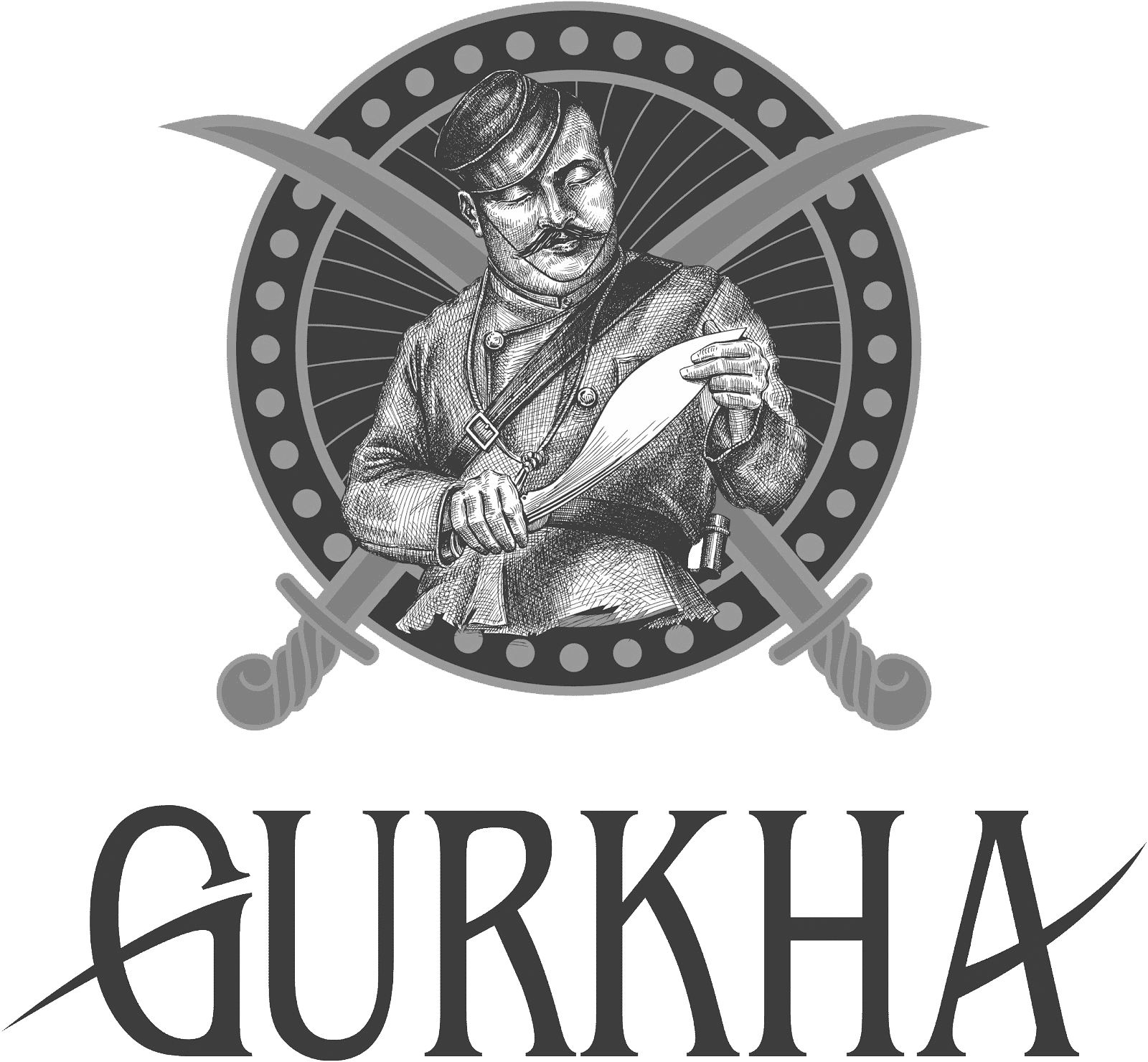 Gurkha Cigars logo grey