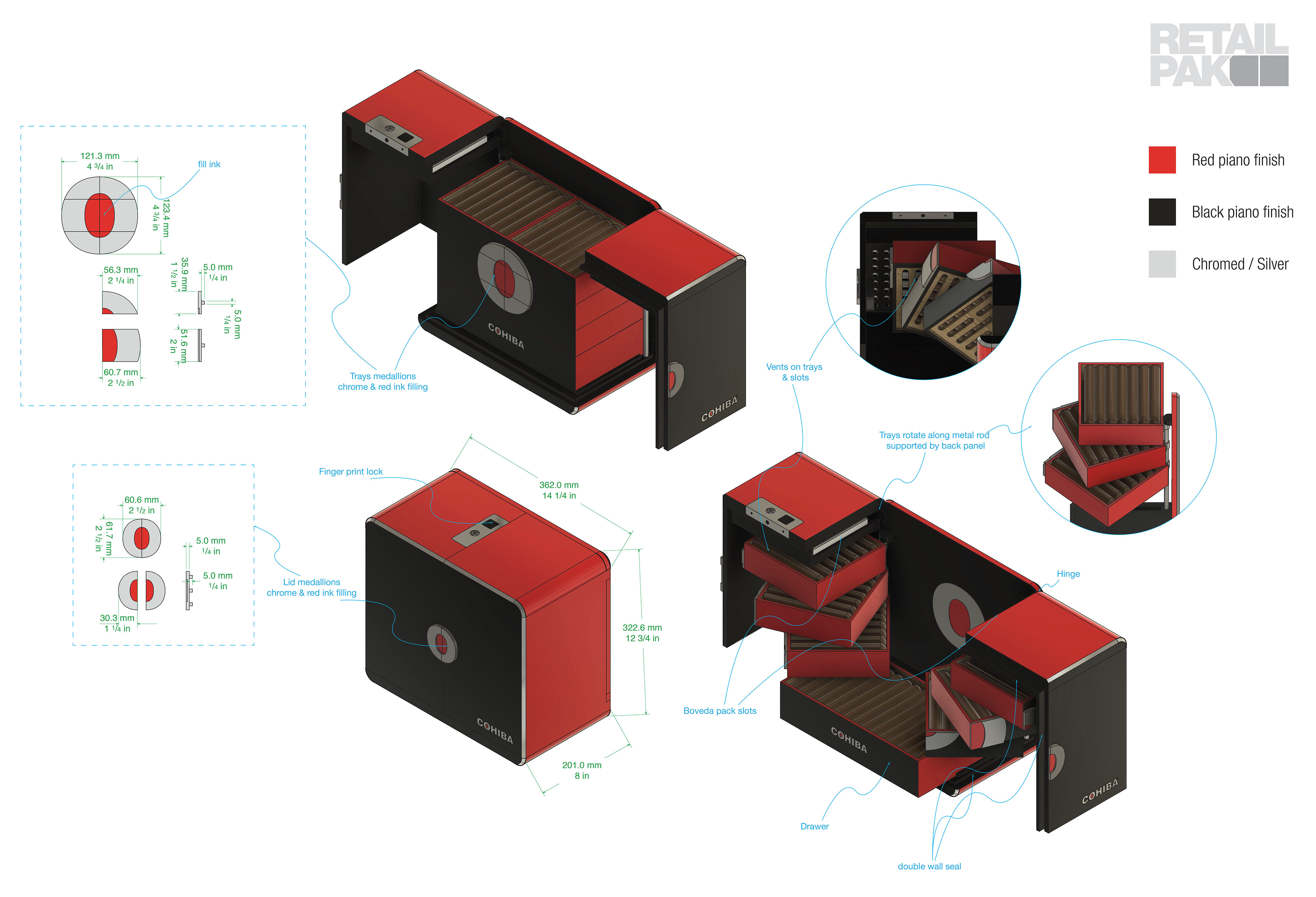 Cohiba Biometric Humidor