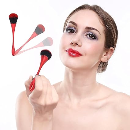 Beautiflame Soft Nail Art Dust Remover Brush, Long Handle Manicure Tool, Makeup Powder Blush Brushes, Acrylic Gel Powder Mineral Brush(Assorted Colours)-pack off-1