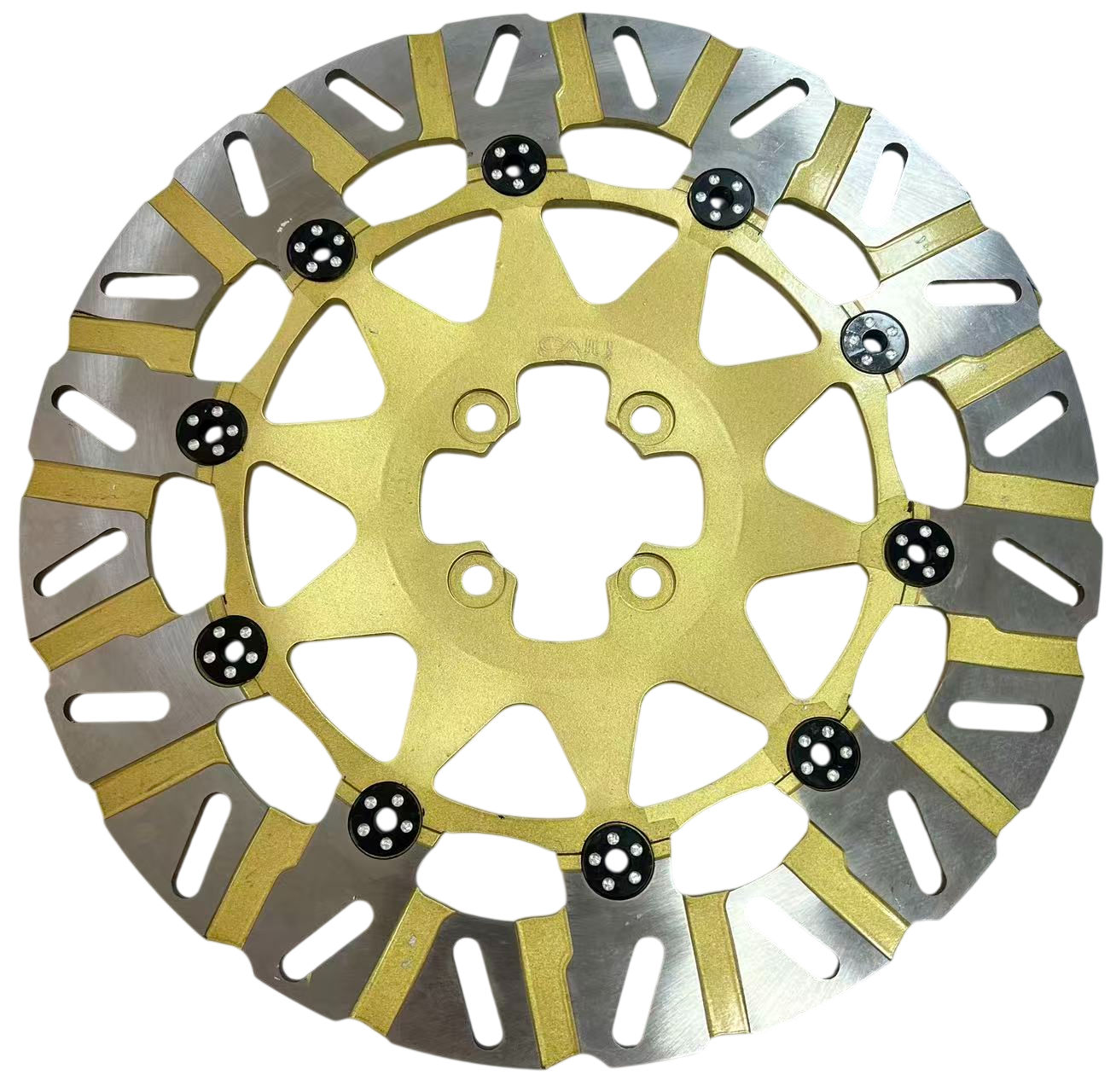 DISCO FRENO DELANTERO GRANDE 300MM COLOR DORADO NUEVO
