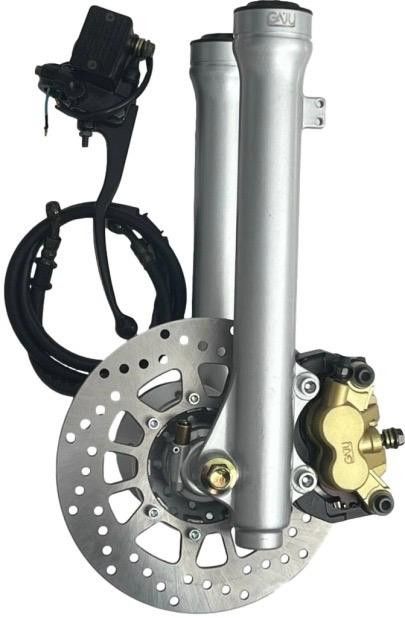 SISTEMA FRENO DISCO DELANTERO Y. DT125/175K COMPLETO
