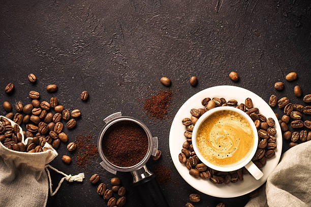 Barista pouring coffee behind the counter