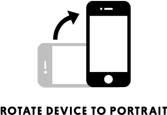 Image that instructs to rotate device to portrait mode