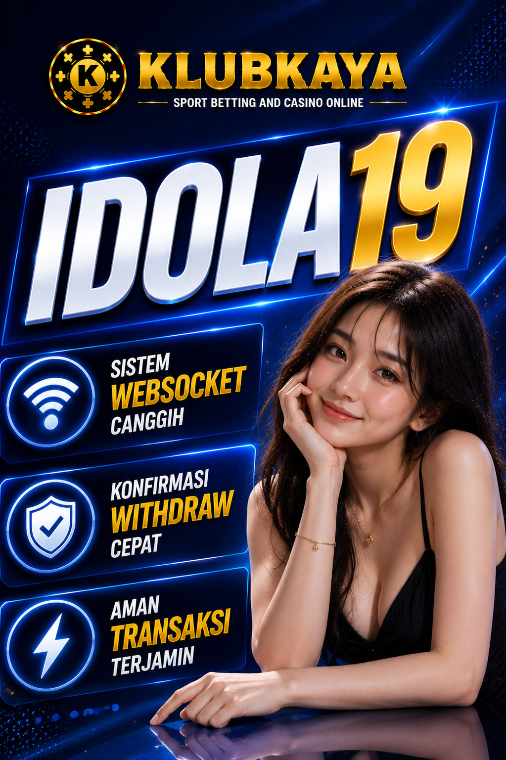 IDOLA19 仅 Sistem WebSocket Canggih Konfirmasi Withdraw Cepat