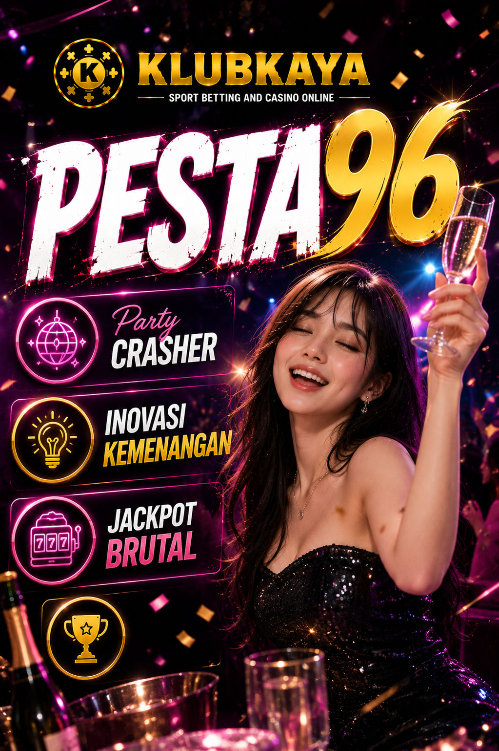 PESTA96 是 Party Crasher Inovasi Kemenangan Jackpot Brutal