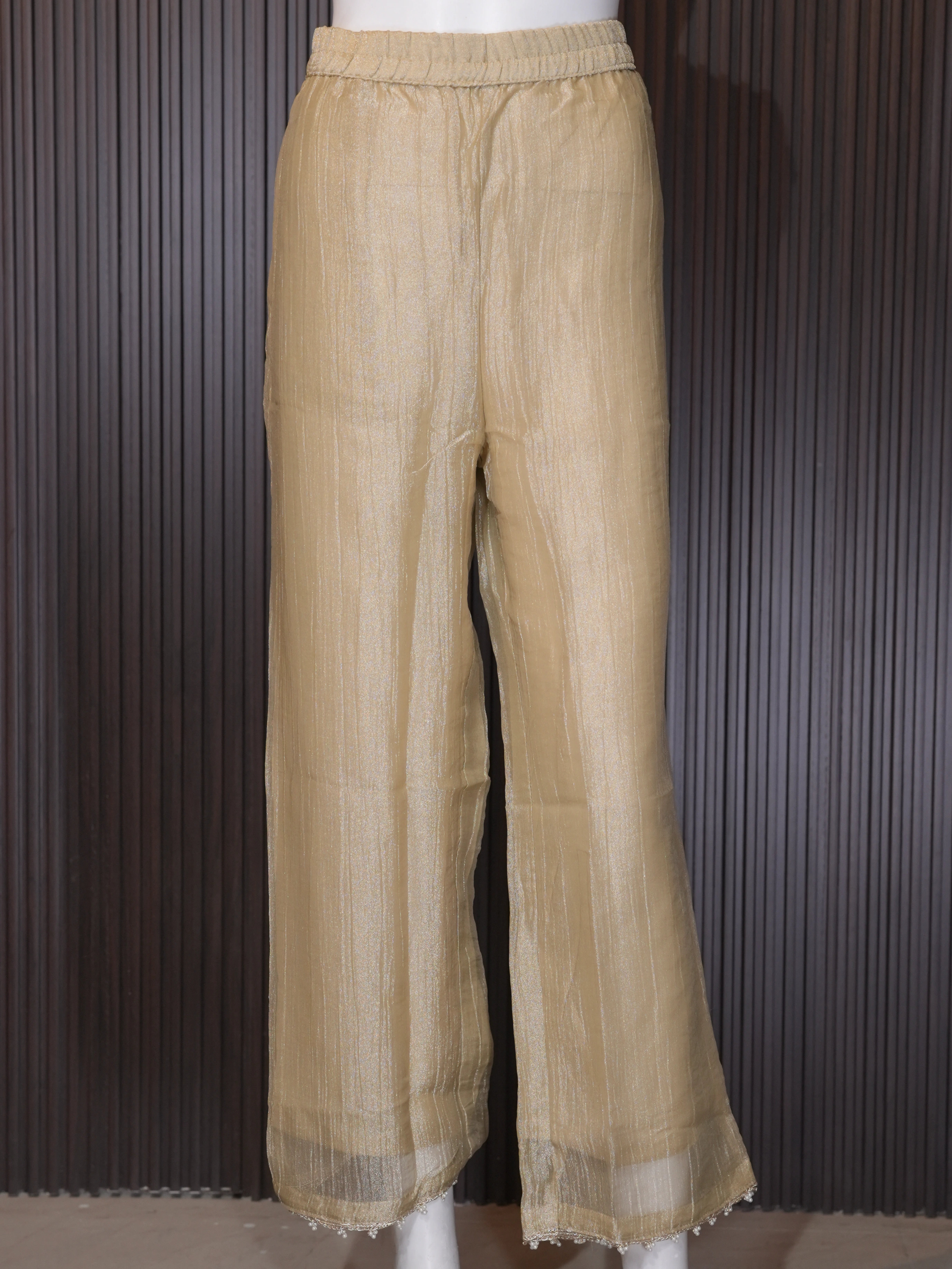 Embroidered 3-Piece Suit Set with Mirror Work thumbnail 2