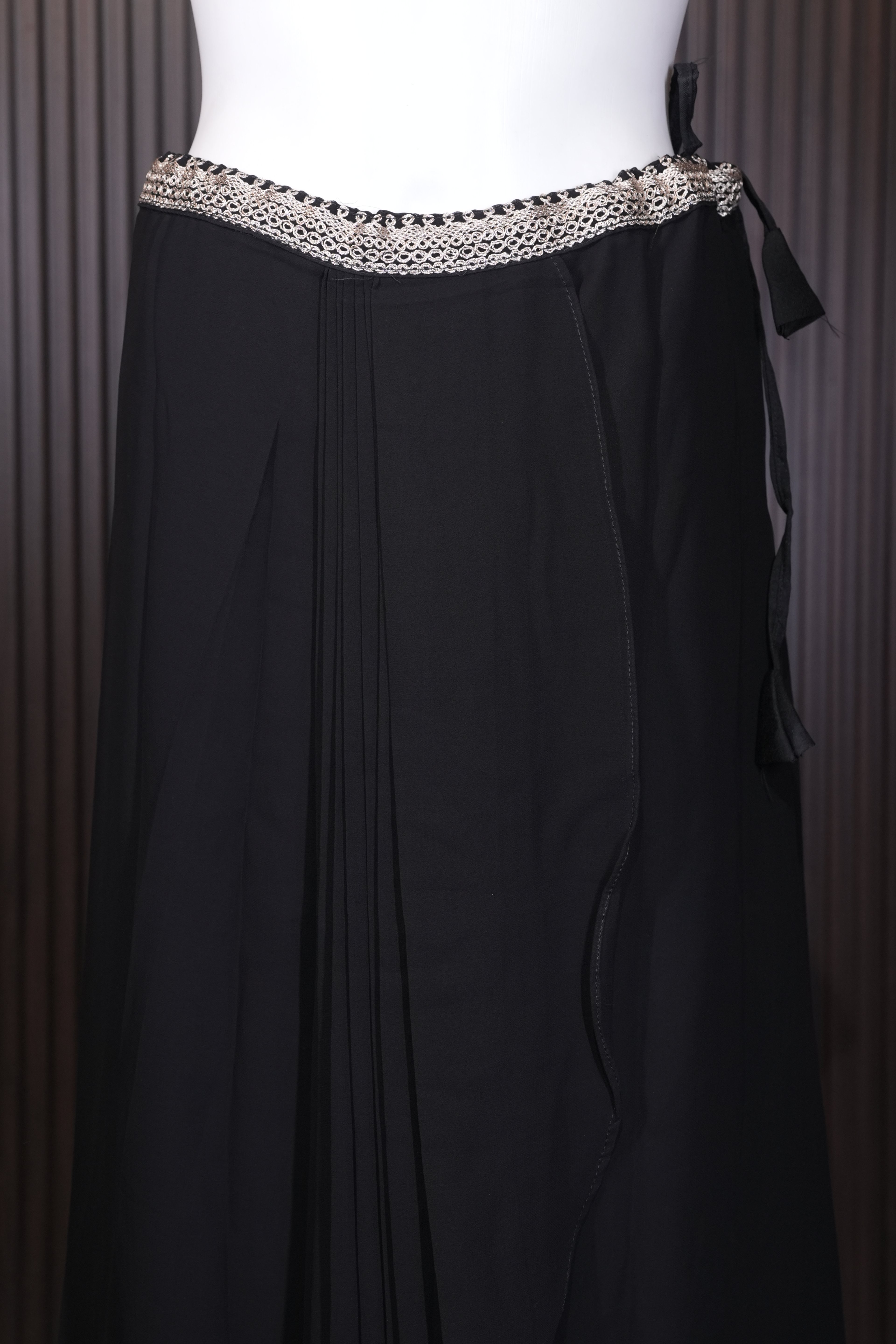 Midnight Elegance Embellished Cape Palazzo Set thumbnail 6