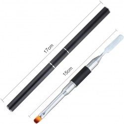 DUAL ENDED ENDED ACRYLIC GEL BRUSH