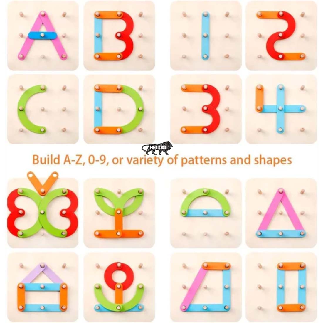 Natural Wooden ABC Blocks