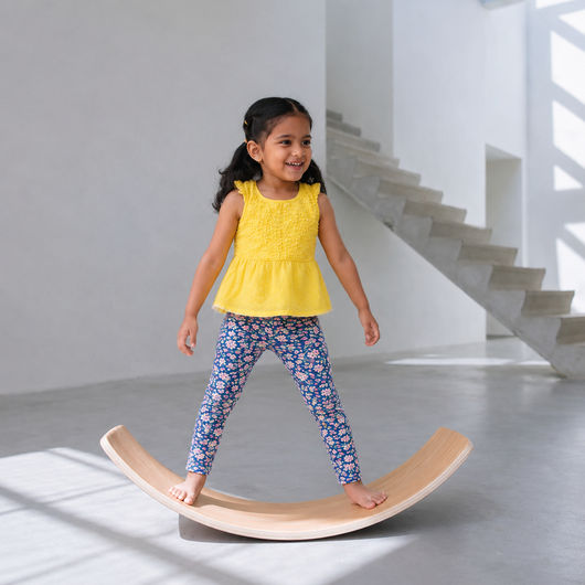Wooden Wobble Balance Board for Kids and Toddlers