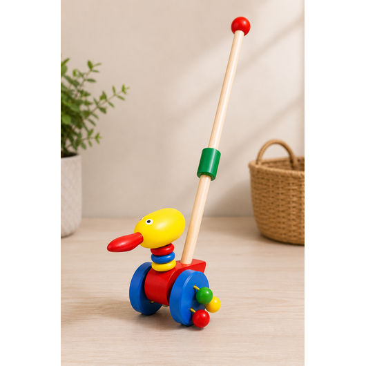 Wooden Duck Assembly Cart Toy for Kids