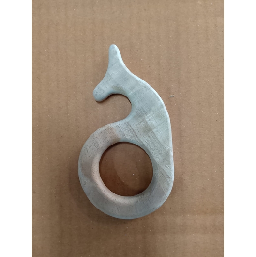 Wooden Whale Teether Toy for Babies