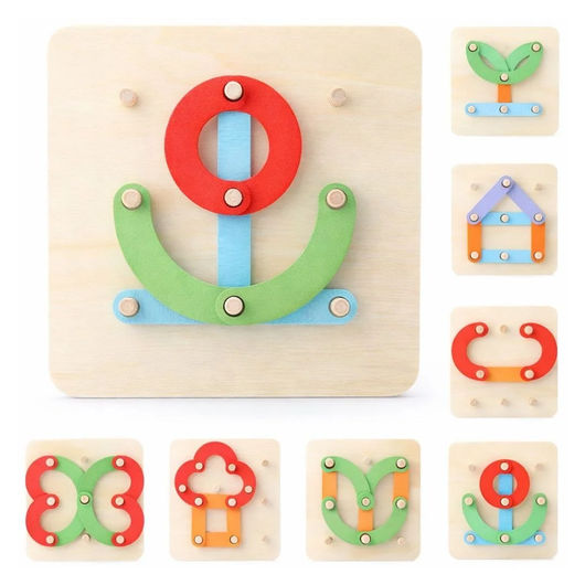 Montessori Wooden Pillar Learning Toy for Kids - Multifunction