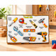 Wooden Peg Puzzle Board with Tool Kit for Kids - Image 1
