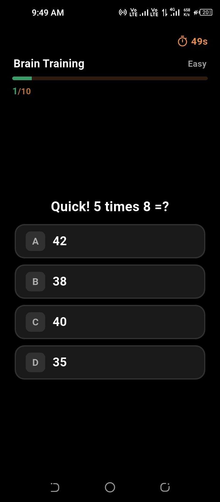 Quiz Screen