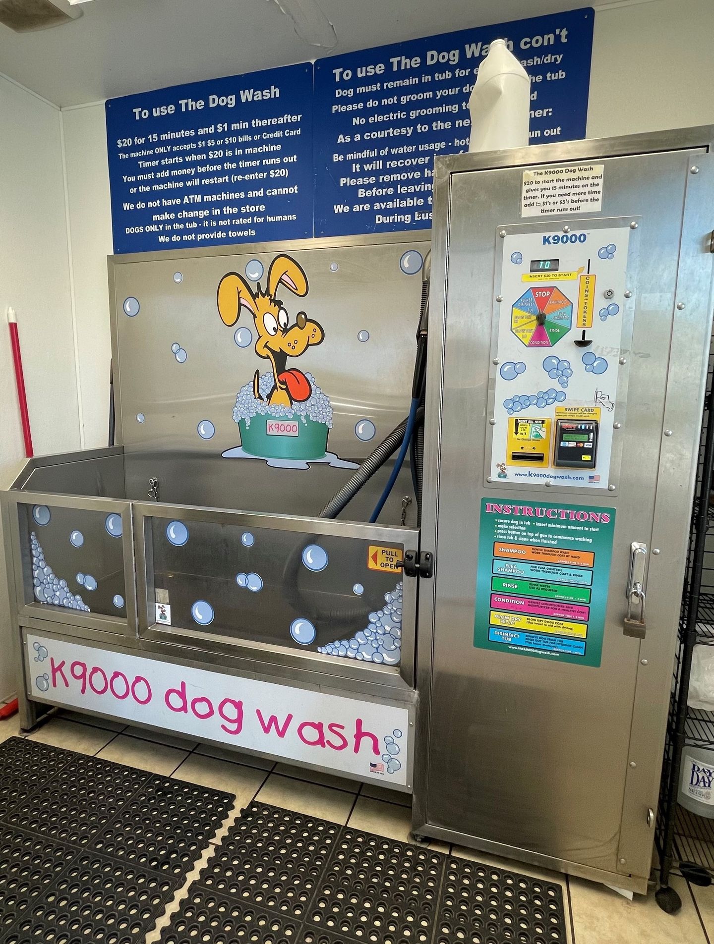 At home deals dog washing service