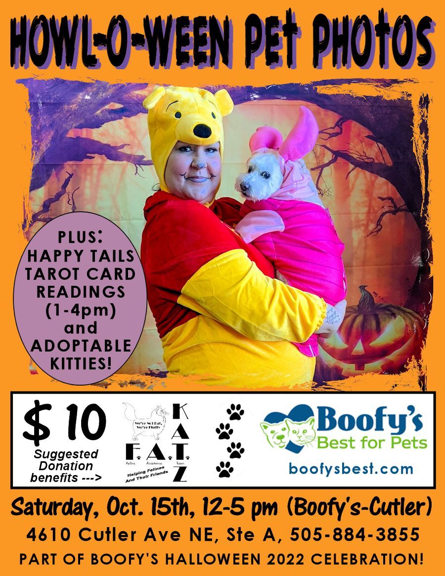 Howl-O-Ween Pet Photos at Boofy's Best for Pets on October 30, 2022