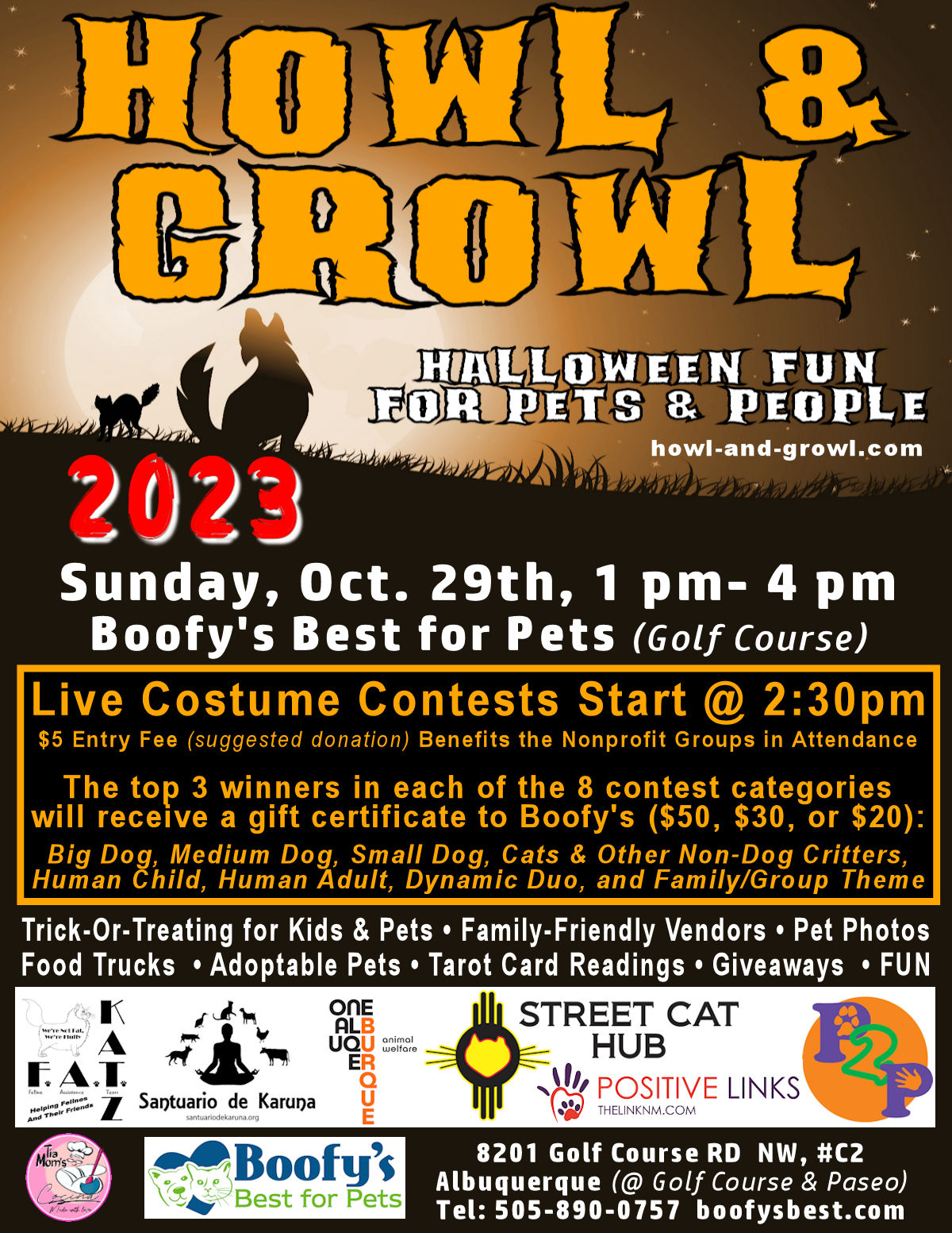 Howl & Growl 2023: Halloween Fun for Pets & People