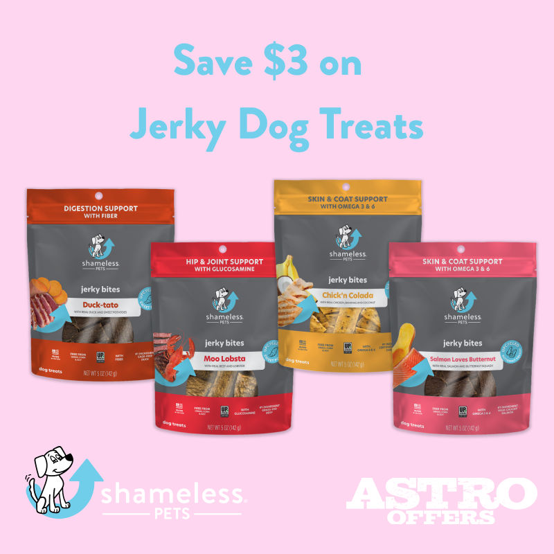 Shameless Pets 3.00 OFF Jerky Dog Treats Fredericksburg, Virginia