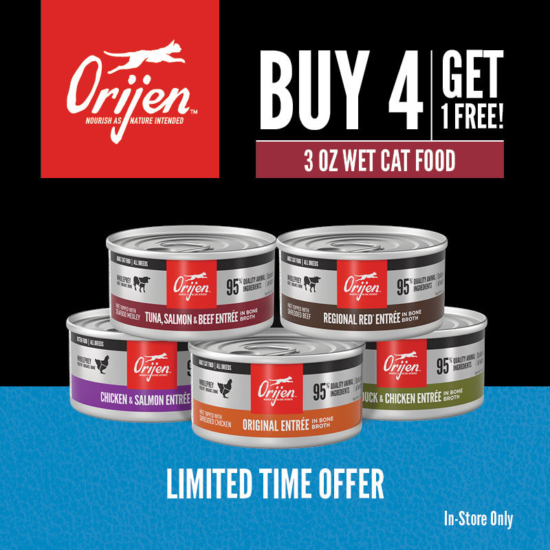 ORIJEN Buy 4, Get 1 FREE On 3oz Premium Wet Cat Food Albuquerque, New Mexico