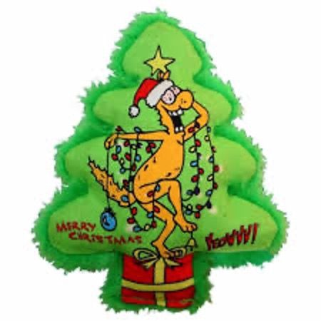 Green Christmas Tree-shaped catnip toy
