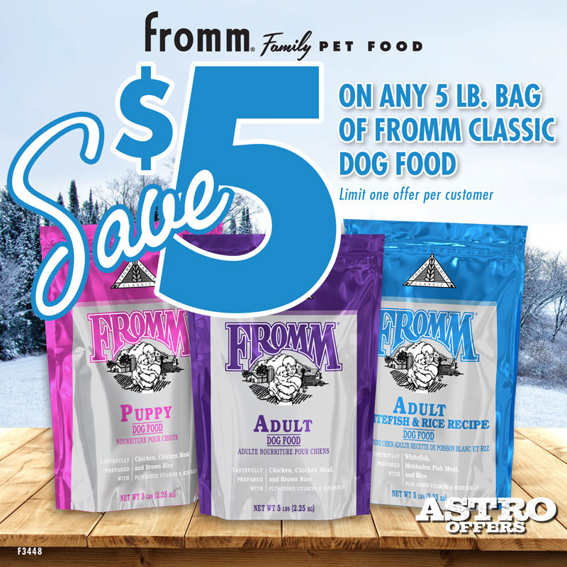 Fromm | $5.00 OFF All 5lb Bags Of Classic Dry Recipes - Beverly Hills ...