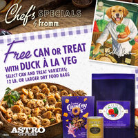 Image of Fromm | FREE Select Can or Treat with Qualifying Duck A La Veg Purchase Promotion in Apex