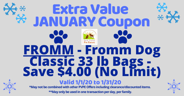 Savings Coupon - Fromm Classic 33lb. Bags - Trappe, Pennsylvania