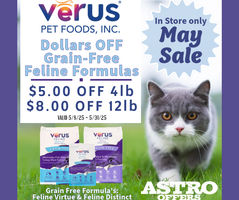 Image of VeRUS Pet Foods l Save On Grain-Free Feline Kibble Formulas Promotion in Bristow