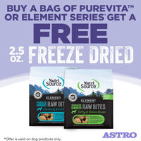 Image of PureVita & Element Series | FREE 2.5oz Elements Freeze Dried Bites for Dogs with Dog Kibble Purchase Promotion in Enumclaw