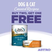 Image of NutriSource, PureVita, Elements, & Choice | Buy 2, Get 1 FREE on Dog or Cat Cans Promotion in Lithia