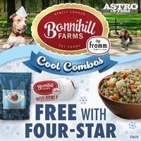 Image of Bonnihill Farms & Fromm | FREE Chub with Four-Star Dry Dog Food Purchase Promotion in Amarillo