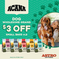 Image of ACANA | $3.00 OFF Small Bags of Wholesome Grains Dog Food Promotion in Federal Way