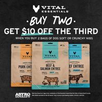 Image of Vital Essentials | Buy (2) 14oz Soft or Crunchy Nibs for Dogs, Get $10.00 OFF the 3rd! Promotion in Port Charlotte