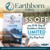 Image of Earthborn Holistic | $5.00 OFF 25lb Venture Limited Ingredient Diets Promotion in Fredericksburg