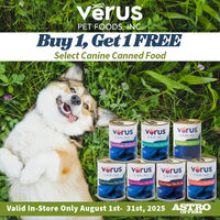 Image of VeRUS Pet Foods l Buy 1, Get 1 FREE on Select Canine Cans Promotion in Luzerne
